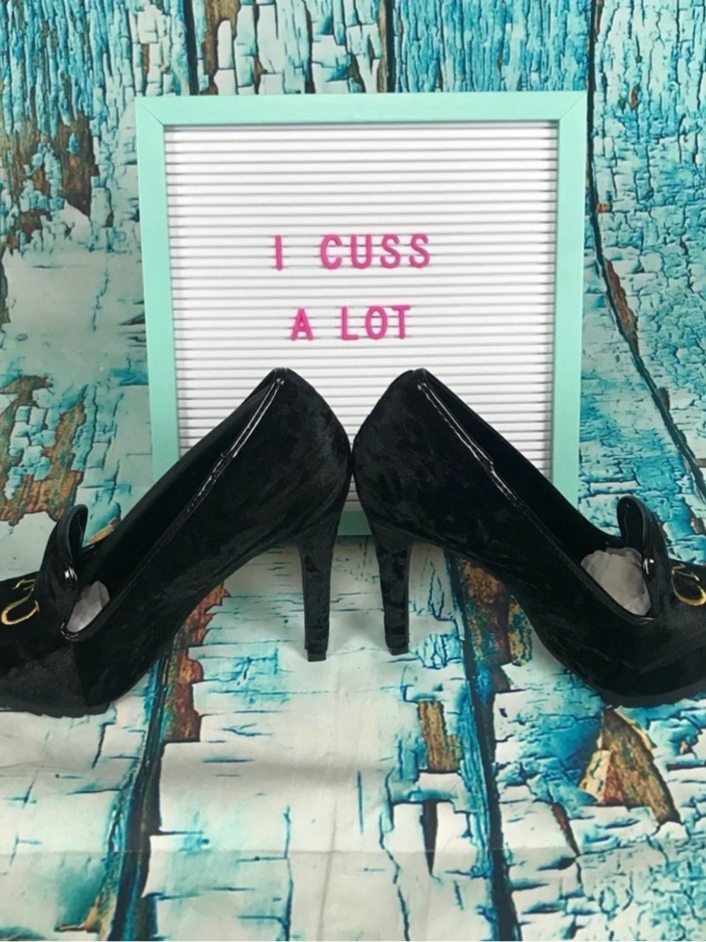 YRU FU CK pumps Brand New in Box
